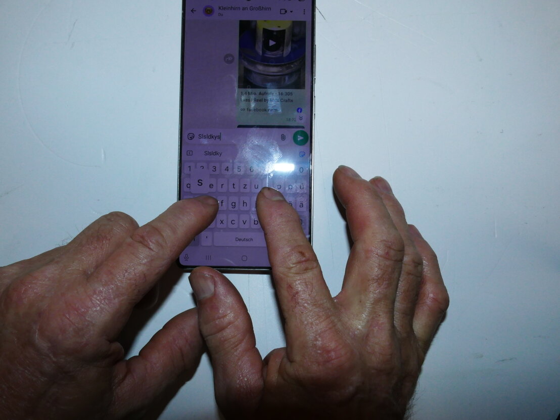 WhatsApp-Chat auf Smartphone